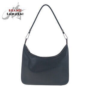 GUCCI black leather shoulder bag